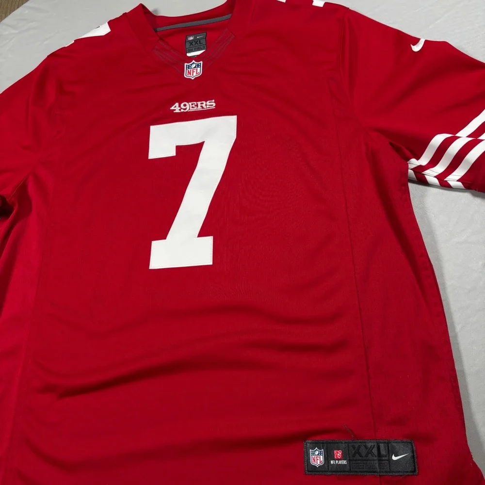Nike Jersey San Francisco 49ers XXL Red Excellent Colin Kaepernick #7 On Field